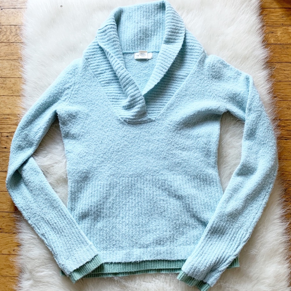 Sleeping on Snow layered boucle sweater XS